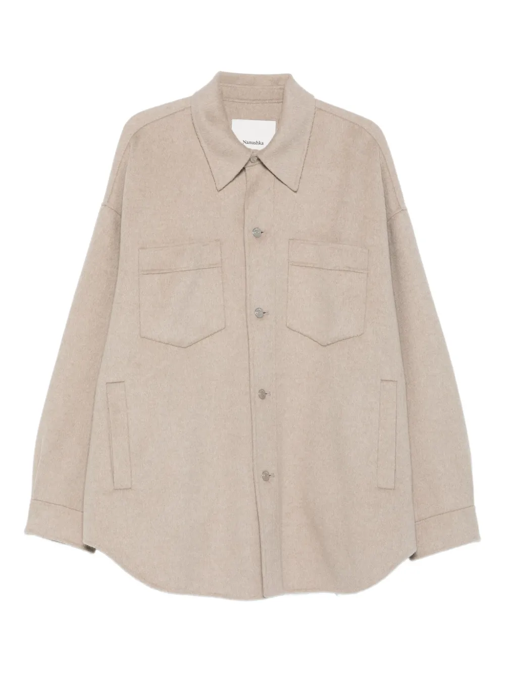 Рубашка Martin с накладным карманом Nanushka, нейтральный
Рубашка Martin с накладным карманом Nanushka, нейтральный
