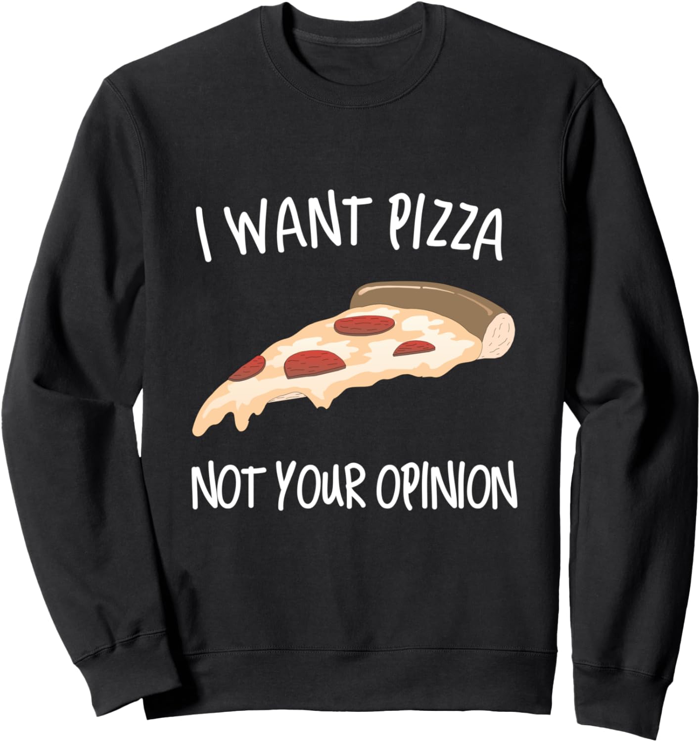 Я хочу пиццу, а не ваше мнение. Забавная толстовка с пиццей Interesting Pizza Giveaway, черный
Я хочу пиццу, а не ваше мнение. Забавная толстовка с пиццей Interesting Pizza Giveaway, черный