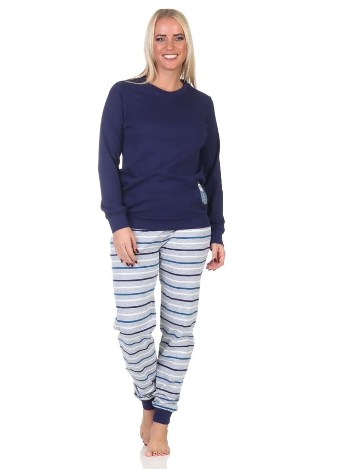Пижама NORMANN Interlock langarm Bündchen Tiermotiv, синий
Пижама NORMANN Interlock langarm Bündchen Tiermotiv, синий