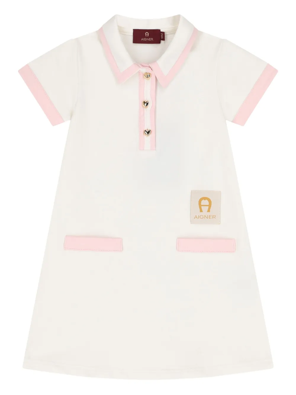 Платье-поло с нашивкой-логотипом Aigner Kids, белый
Платье-поло с нашивкой-логотипом Aigner Kids, белый