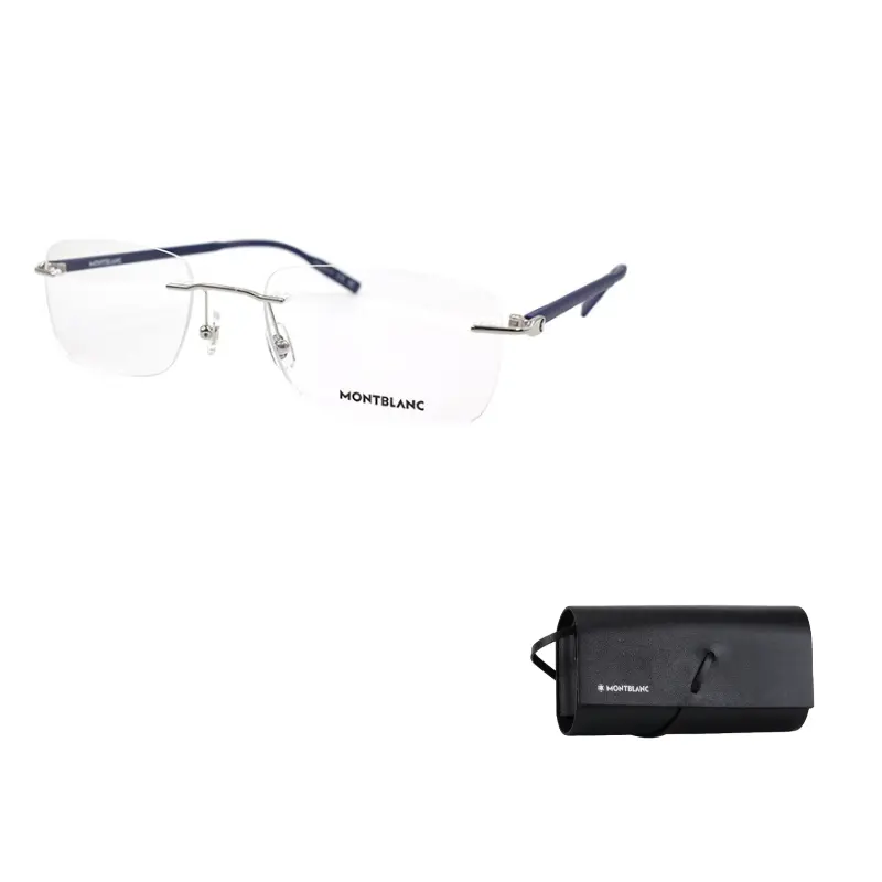 MONTBLANC Мужская оправа для очков неправильной формы из сплава, Silver/Blue Legs
MONTBLANC Мужская оправа для очков неправильной формы из сплава, Silver/Blue Legs