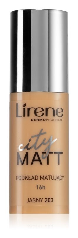 Жидкая матирующая основа с разглаживающим эффектом Lirene City Matt, оттенок 203 Light 30 мл
Жидкая матирующая основа с разглаживающим эффектом Lirene City Matt, оттенок 203 Light 30 мл