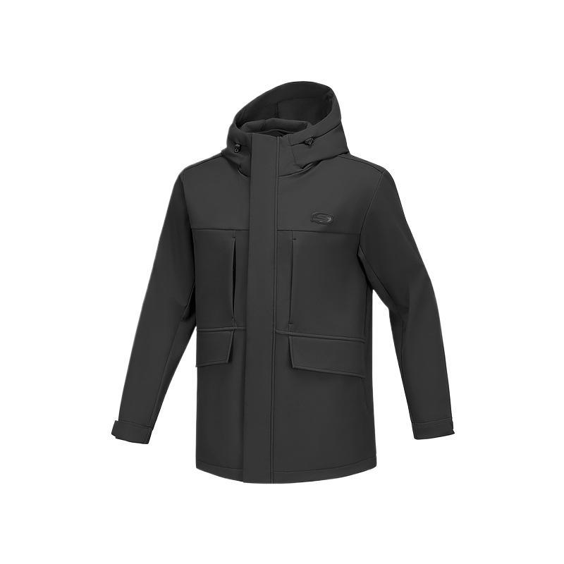 Skechers Мужская спортивная куртка угольно-черная, Carbon Black-0018
Skechers Мужская спортивная куртка угольно-черная, Carbon Black-0018