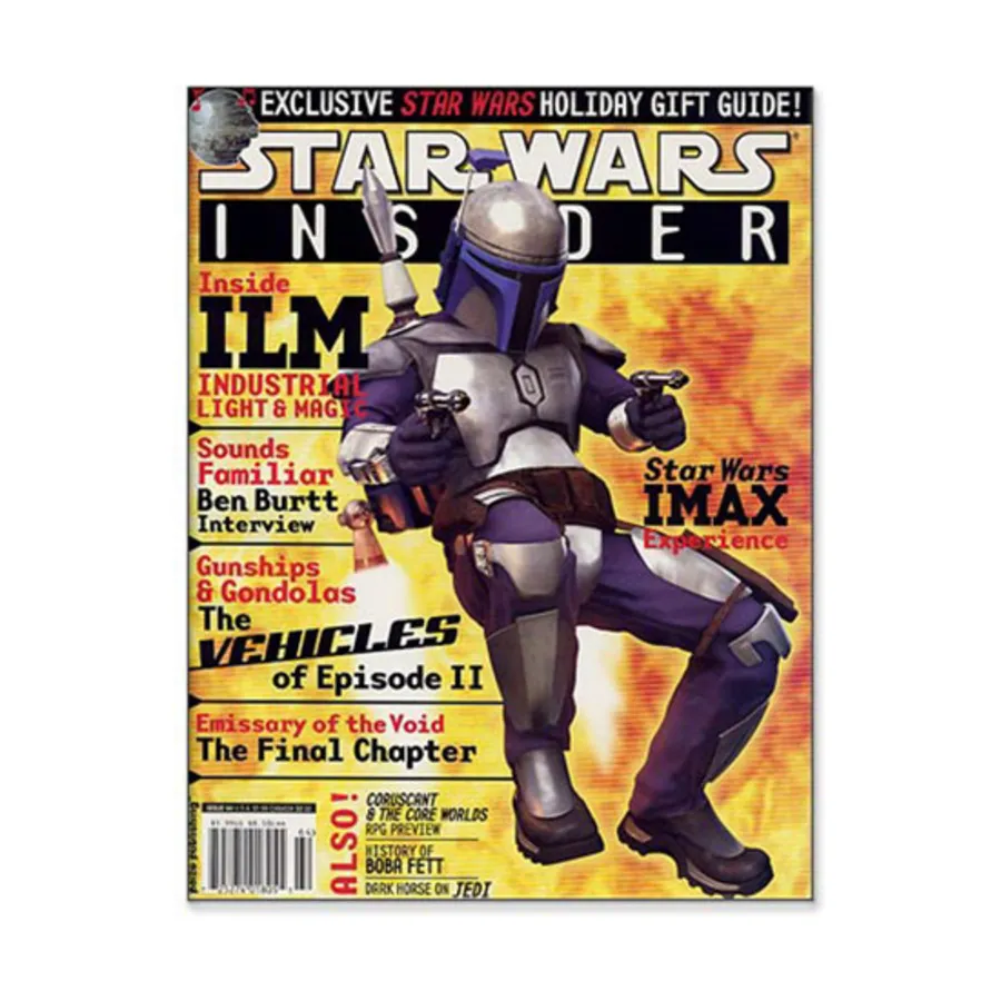 Журнал #64 "Inside Industrial Light & Magic Vehicles of Episode II", Star Wars Insider #051 - #100 (WOTC)
Журнал #64 "Inside Industrial Light & Magic Vehicles of Episode II", Star Wars Insider #051 - #100 (WOTC)