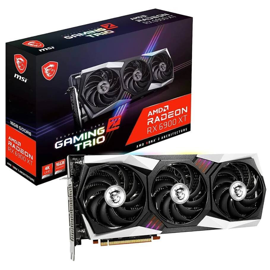 Видеокарта MSI AMD Radeon RX 6900 XT GAMING Z TRIO, 16Гб
Видеокарта MSI AMD Radeon RX 6900 XT GAMING Z TRIO, 16Гб