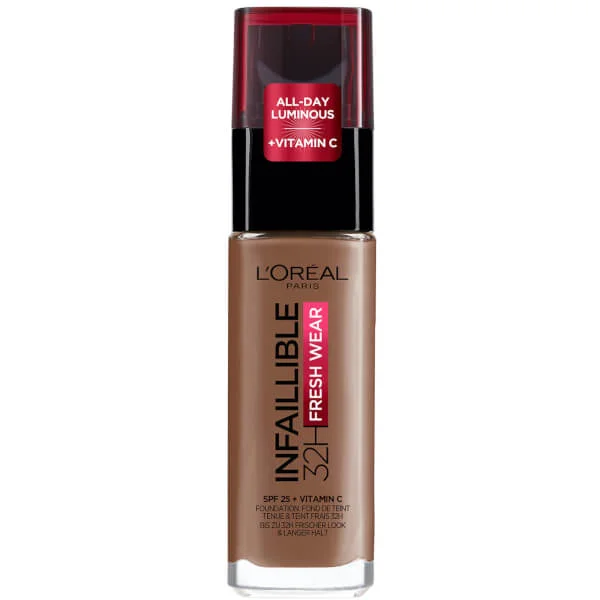 Непогрешимая 32-часовая жидкая тональная основа freshwear L'Oréal Paris, цвет 365 deep golden
Непогрешимая 32-часовая жидкая тональная основа freshwear L'Oréal Paris, цвет 365 deep golden