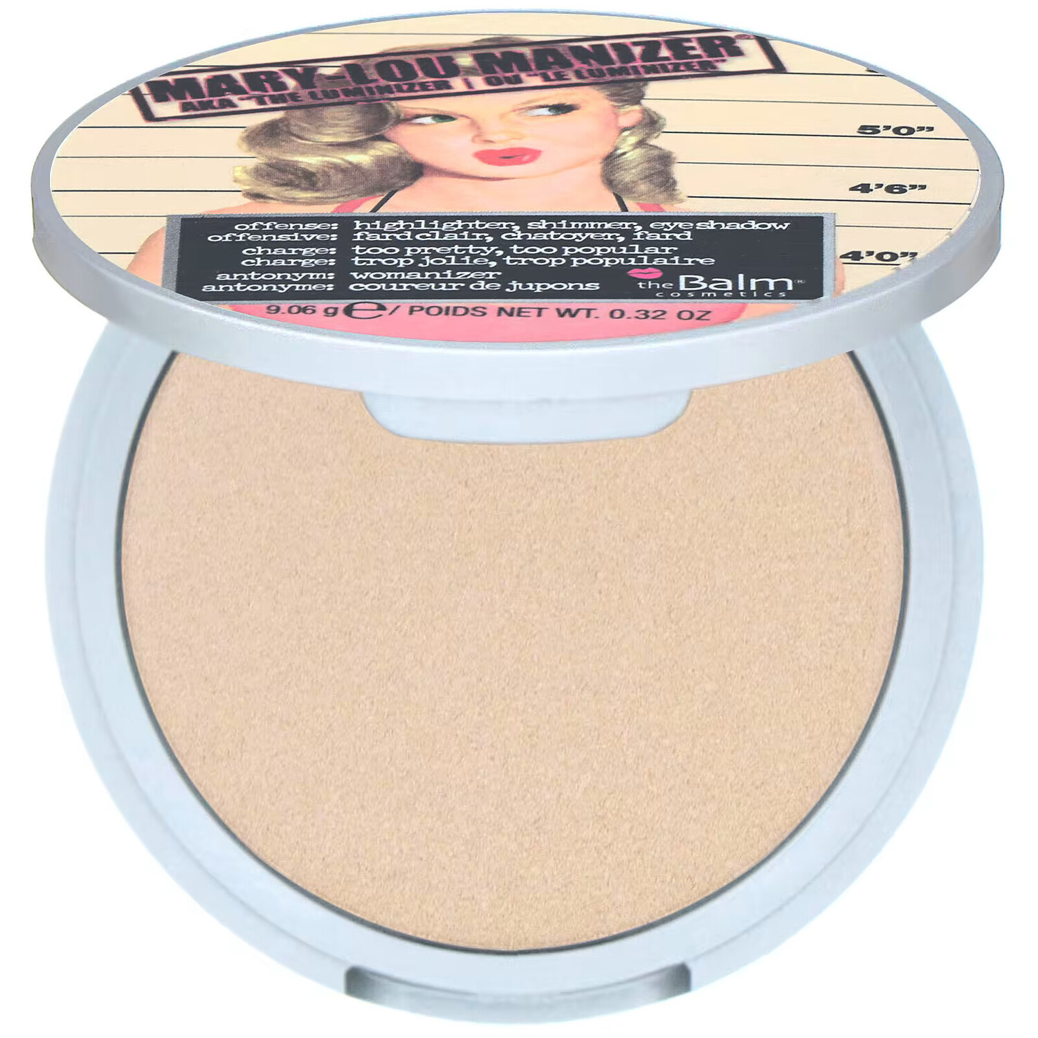 theBalm Cosmetics, Mary-Lou Manizer, хайлайтер и тени, 9,06 г
theBalm Cosmetics, Mary-Lou Manizer, хайлайтер и тени, 9,06 г