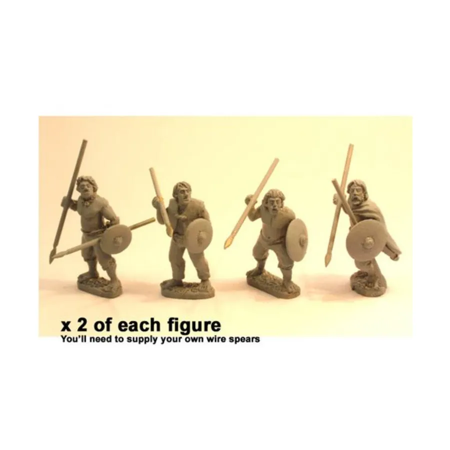 Ирландские воины с копьем и баклером, Historical Miniatures - Dark Ages - Irish (28mm) (Crusader Miniatures)
Ирландские воины с копьем и баклером, Historical Miniatures - Dark Ages - Irish (28mm) (Crusader Miniatures)