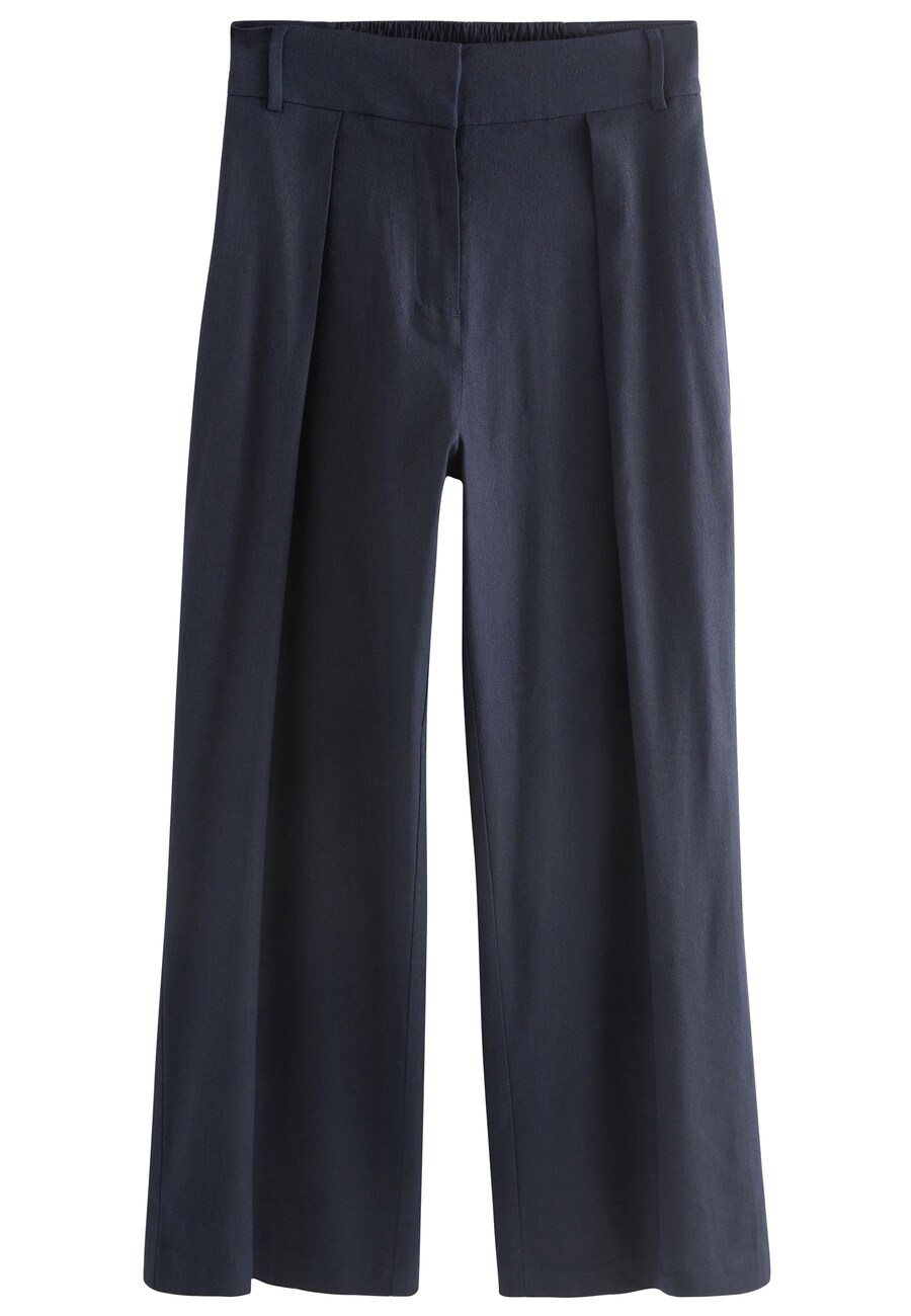 Широкие брюки со складками спереди Next, темно-синий
Широкие брюки со складками спереди Next, темно-синий