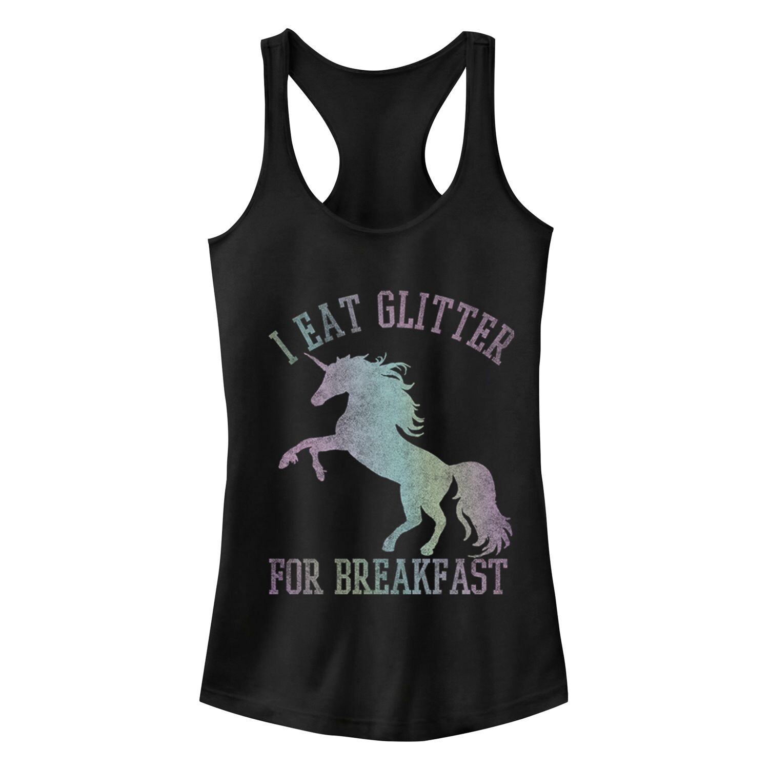 Подтягивание для юниоров. Завтрак с единорогом. Идеальная майка с гоночной спиной.