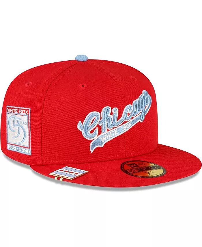 Мужская красная приталенная шляпа Chicago White Sox City Flag 59FIFTY New Era, красный
Мужская красная приталенная шляпа Chicago White Sox City Flag 59FIFTY New Era, красный