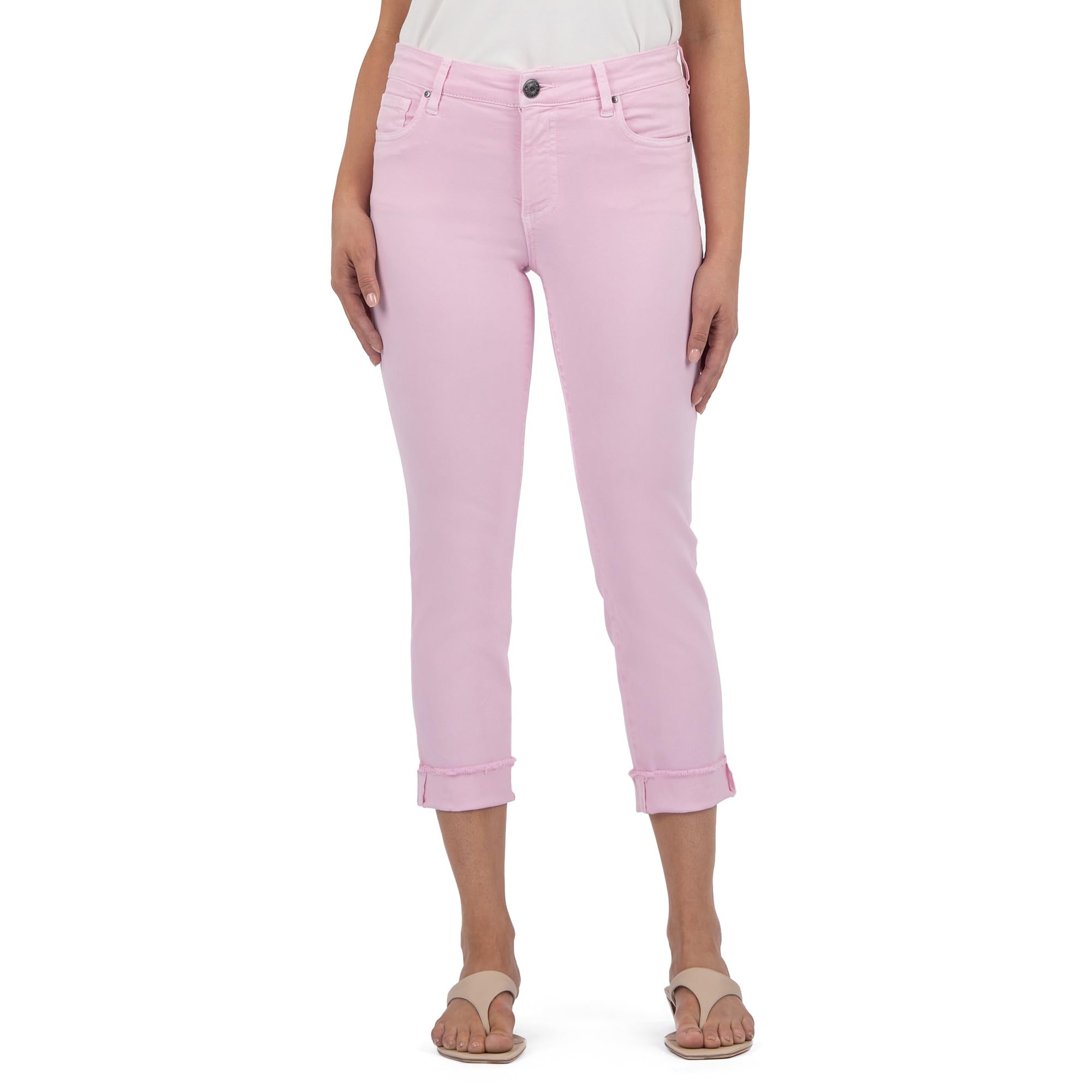 Джинсы KUT from the Kloth Amy Crop Straight Leg - Roll-Up Frey, French Pink
Джинсы KUT from the Kloth Amy Crop Straight Leg - Roll-Up Frey, French Pink