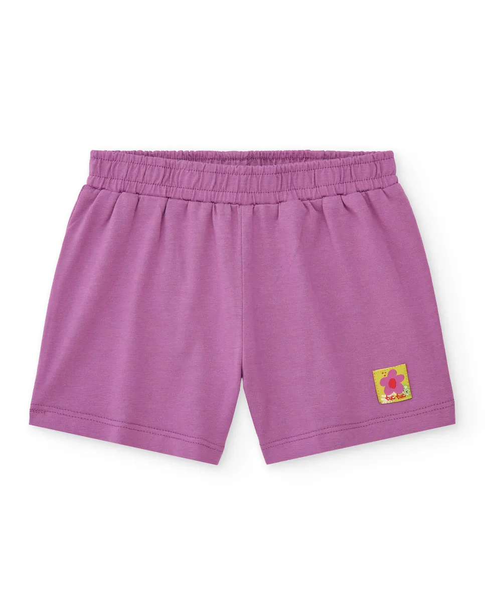 Однотонные шорты для девочки с эластичной талией Tuc tuc, пурпурный
Однотонные шорты для девочки с эластичной талией Tuc tuc, пурпурный