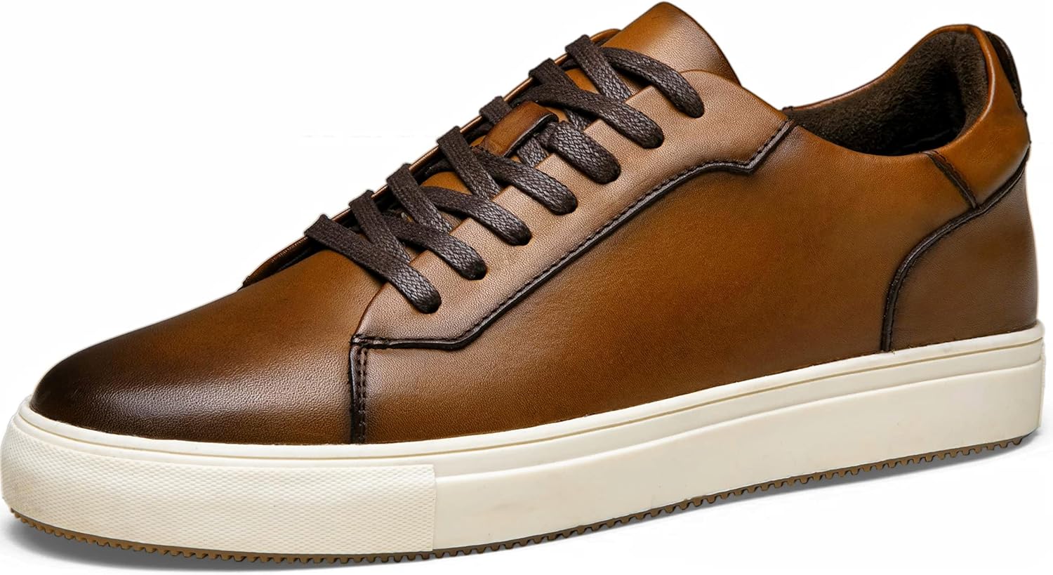 Мужские модные кроссовки Jousen из полированной кожи, стильные ретро кроссовки для делового и повседневного образа, коричневый
Мужские модные кроссовки Jousen из полированной кожи, стильные ретро кроссовки для делового и повседневного образа, коричневый