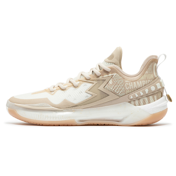 361° Баскетбольные кроссовки BIG3 5.0 Quick PRO с амортизацией, износостойким покрытием, с низким верхом и карбоновой пластиной, мужские, белое золото 
361° Баскетбольные кроссовки BIG3 5.0 Quick PRO с амортизацией, износостойким покрытием, с низким верхом и карбоновой пластиной, мужские, белое золото