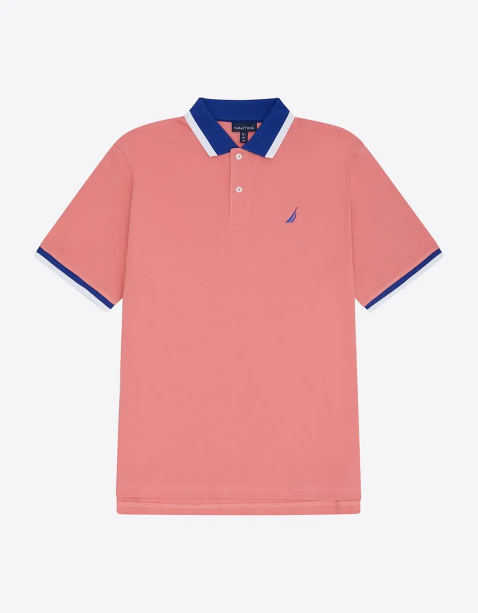 Мужская классическая рубашка поло с коротким рукавом Nautica, розовый
Мужская классическая рубашка поло с коротким рукавом Nautica, розовый
