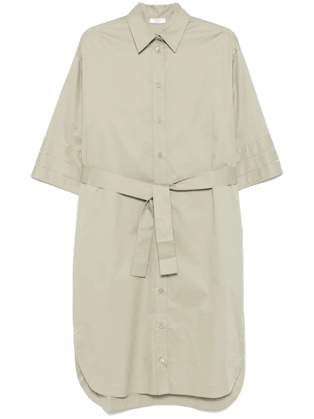 Декорированное платье миди Peserico, зеленый
Декорированное платье миди Peserico, зеленый