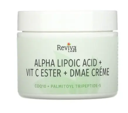 Альфа-липоевая кислота, крем с витамином С в эфирной форме и ДМАЭ Reviva Labs, 55 г
Альфа-липоевая кислота, крем с витамином С в эфирной форме и ДМАЭ Reviva Labs, 55 г