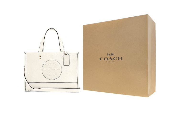 COACH Сумка тоут из личи гранулированной кожи 
COACH Сумка тоут из личи гранулированной кожи