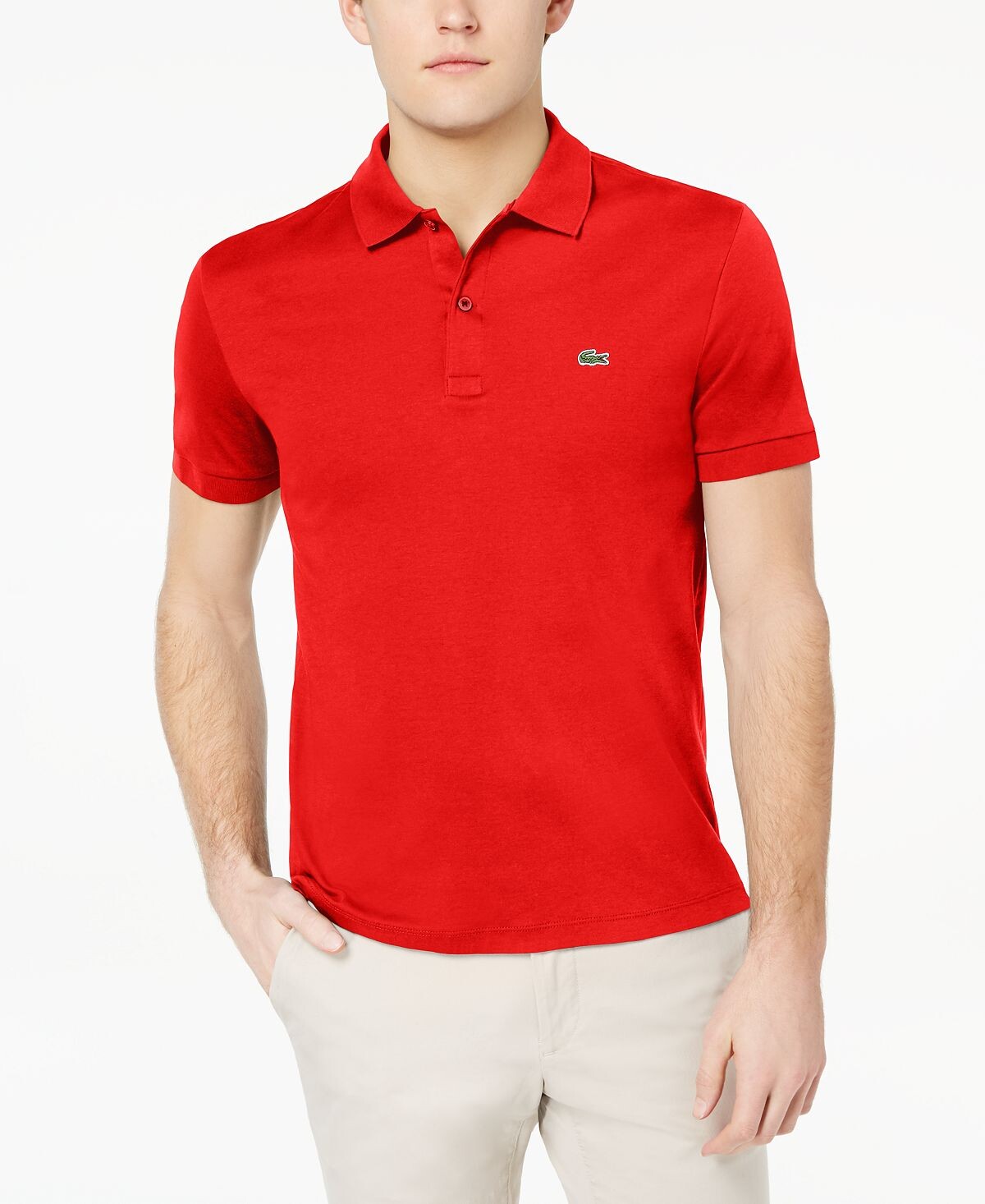 Мужская рубашка-поло soft touch с коротким рукавом, стандартный крой Lacoste, красный
Мужская рубашка-поло soft touch с коротким рукавом, стандартный крой Lacoste, красный