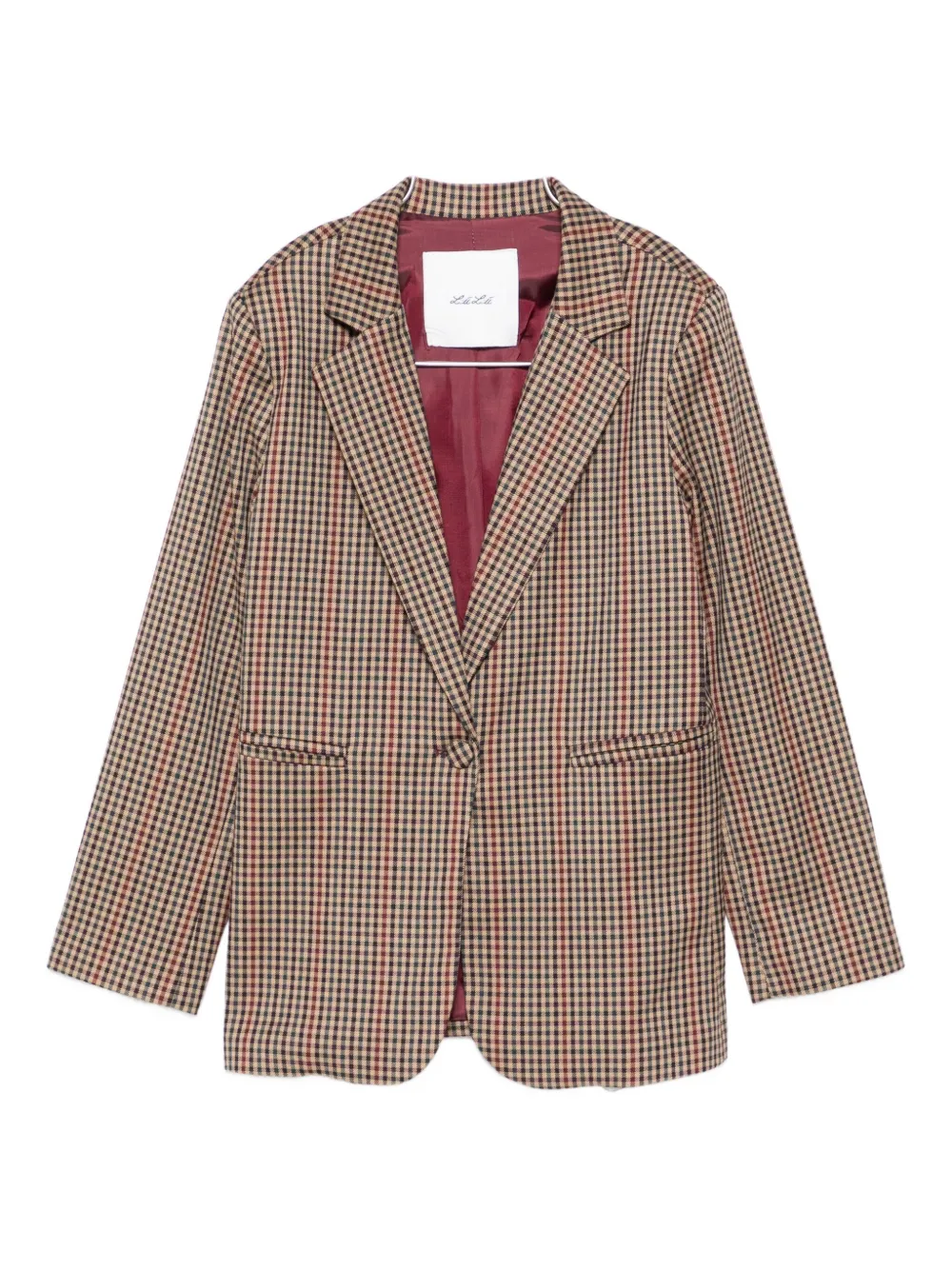 Клетчатый однобортный пиджак Miss Grant Kids, нейтральный
Клетчатый однобортный пиджак Miss Grant Kids, нейтральный