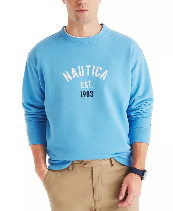 Мужской логотипный свитшот с круглым вырезом Nautica, синий
Мужской логотипный свитшот с круглым вырезом Nautica, синий