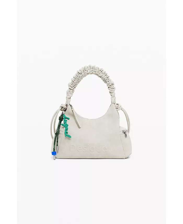 Женская сумка среднего размера с 3D-логотипом и ручкой-рюшой Desigual, серый
Женская сумка среднего размера с 3D-логотипом и ручкой-рюшой Desigual, серый