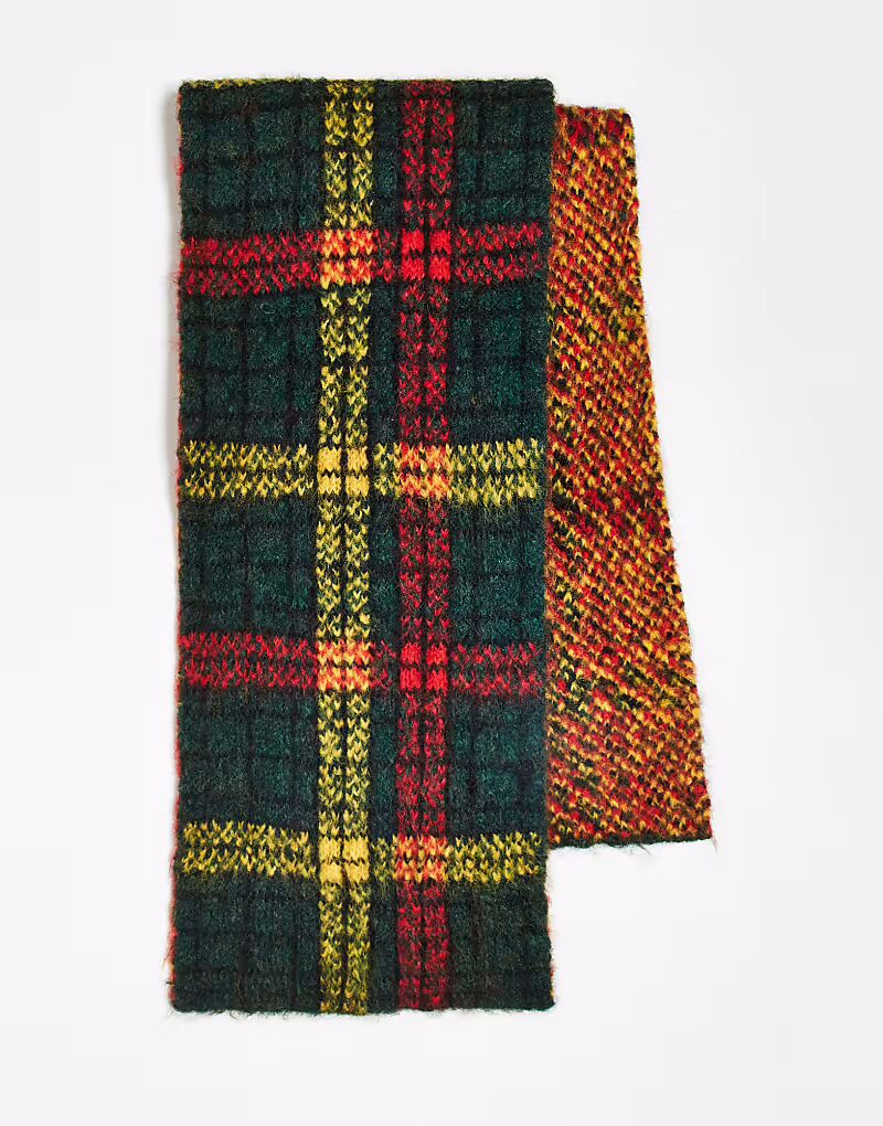 Винтажный шарф унисекс в зеленую, красную и желтую клетку Reclaimed Vintage
Винтажный шарф унисекс в зеленую, красную и желтую клетку Reclaimed Vintage