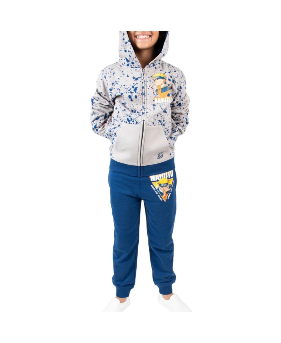Детский классический комплект для мальчиков: серая толстовка на молнии и темно-синие спортивные штаны Naruto, Blue
Детский классический комплект для мальчиков: серая толстовка на молнии и темно-синие спортивные штаны Naruto, Blue