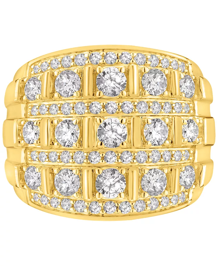 Мужское кольцо с бриллиантами (3 карата) из 10-каратного золота Macy's
Мужское кольцо с бриллиантами (3 карата) из 10-каратного золота Macy's