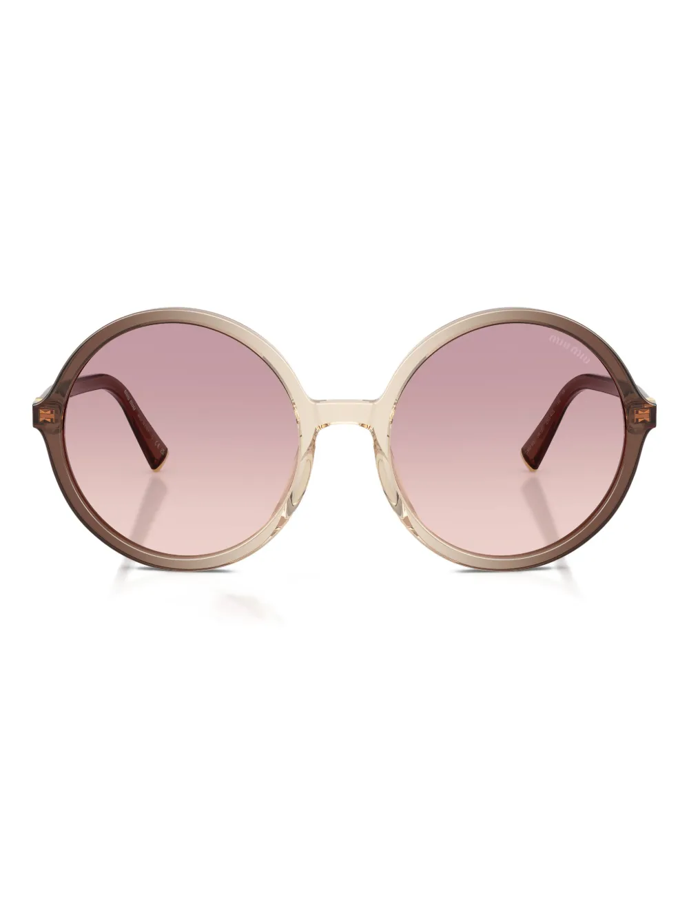 Солнцезащитные очки в круглой оправе Miu Miu, коричневый
Солнцезащитные очки в круглой оправе Miu Miu, коричневый