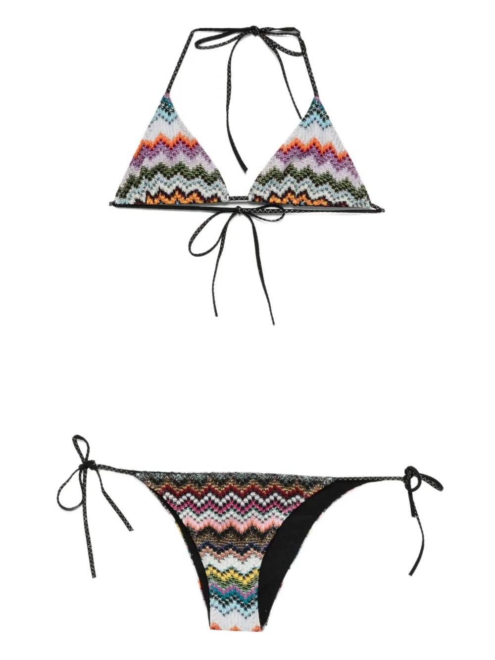 Бикини с треугольными чашками и узором шеврон Missoni, розовый
Бикини с треугольными чашками и узором шеврон Missoni, розовый