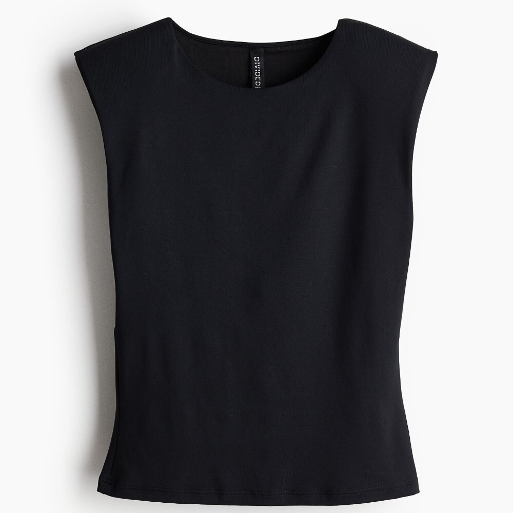 Топ H&M Tank With Shoulder Pads, черный
Топ H&M Tank With Shoulder Pads, черный