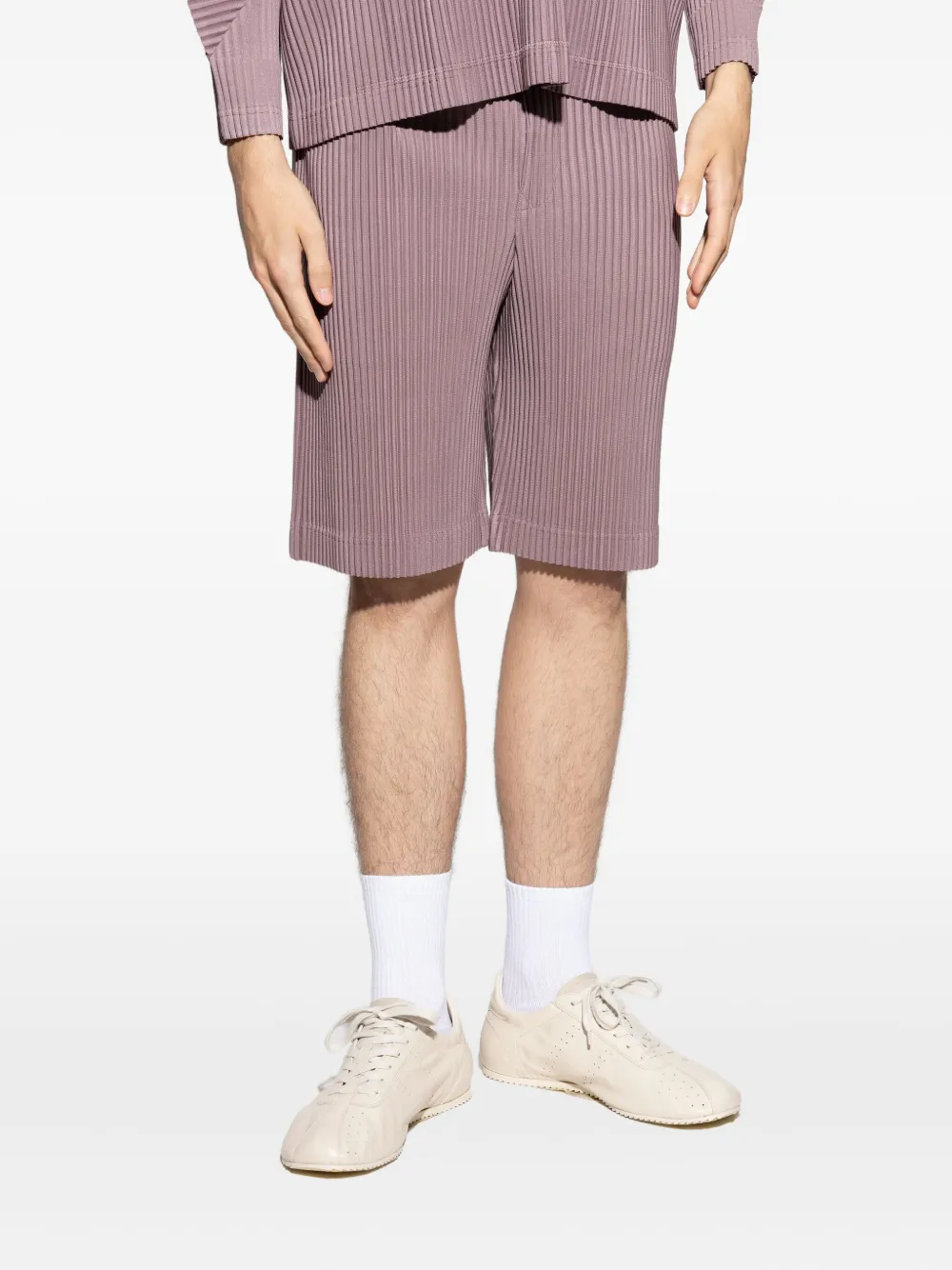 Плиссированные шорты Homme Plissé Issey Miyake, фиолетовый 
Плиссированные шорты Homme Plissé Issey Miyake, фиолетовый