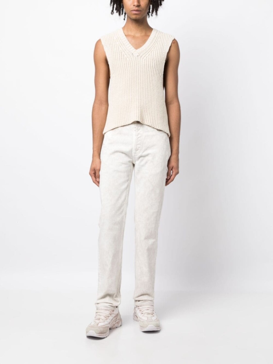 Узкие джинсы из вареного денима Maison Margiela, белый
Узкие джинсы из вареного денима Maison Margiela, белый