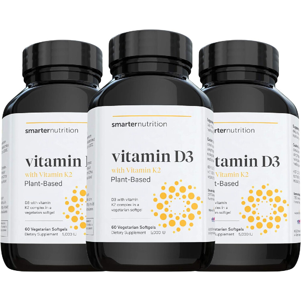 Витамин D3 и K2 Smarternutrition, 5000 МЕ, 3x60 шт.
Витамин D3 и K2 Smarternutrition, 5000 МЕ, 3x60 шт.