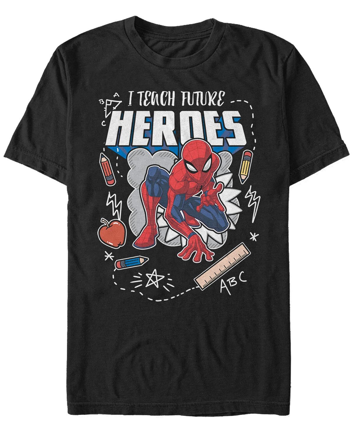Мужская футболка с коротким рукавом marvel «человек-паук, я учу будущих героев» Fifth Sun, черный
Мужская футболка с коротким рукавом marvel «человек-паук, я учу будущих героев» Fifth Sun, черный