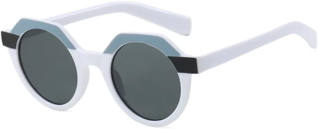 Модные круглые женские солнцезащитные очки в стиле панк, ретро-очки с заклепками, мужские солнцезащитные очки с градиентным переходом цвета, защита от УФ-излучения UV400 SZVVBKK, White
Модные круглые женские солнцезащитные очки в стиле панк, ретро-очки с заклепками, мужские солнцезащитные очки с градиентным переходом цвета, защита от УФ-излучения UV400 SZVVBKK, White