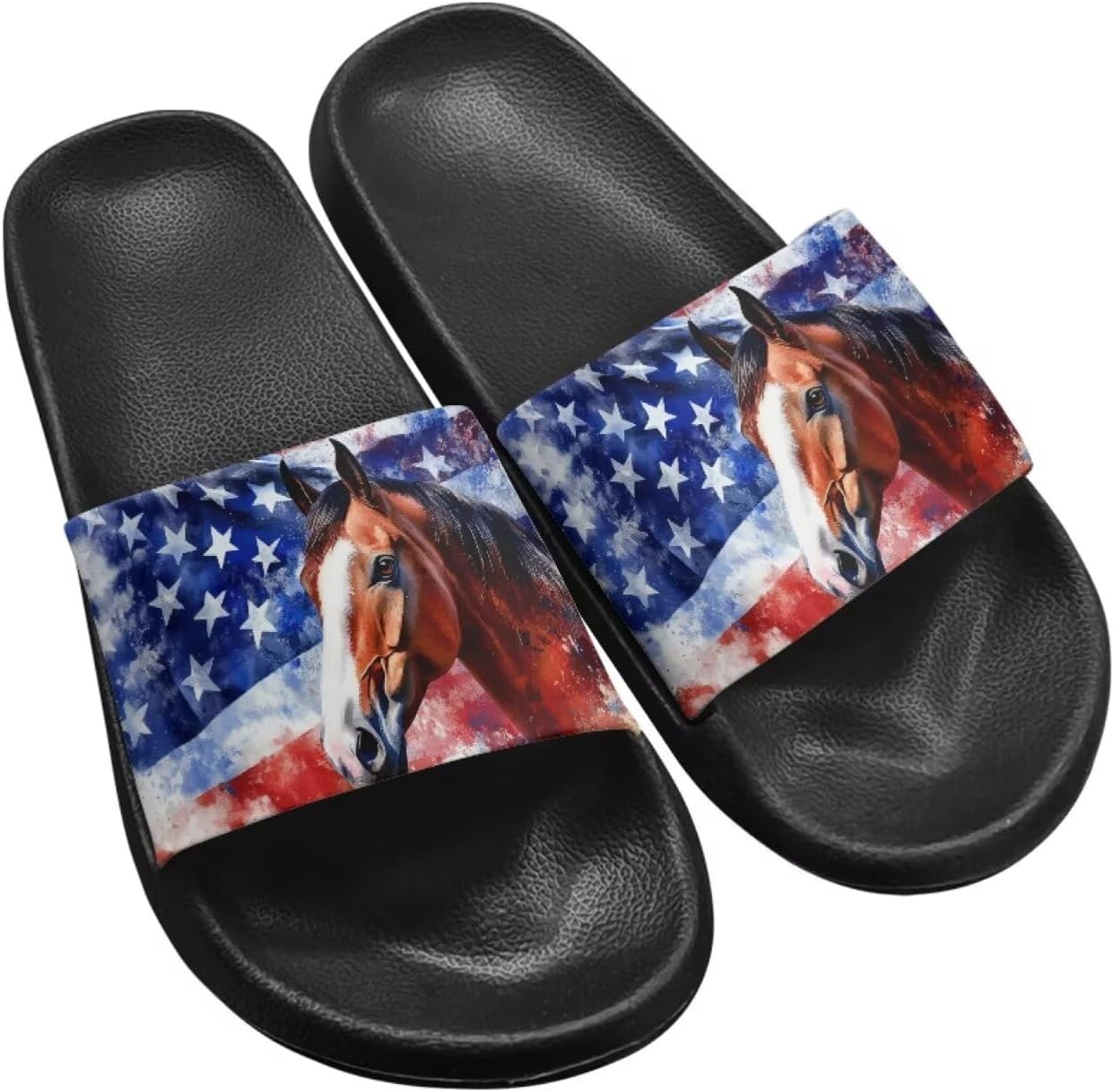Унисекс сандалии летние домашние шлепанцы для душа для женщин и девочек, быстро сохнущие шлепанцы Getelinseng, American Flag Horse
Унисекс сандалии летние домашние шлепанцы для душа для женщин и девочек, быстро сохнущие шлепанцы Getelinseng, American Flag Horse
