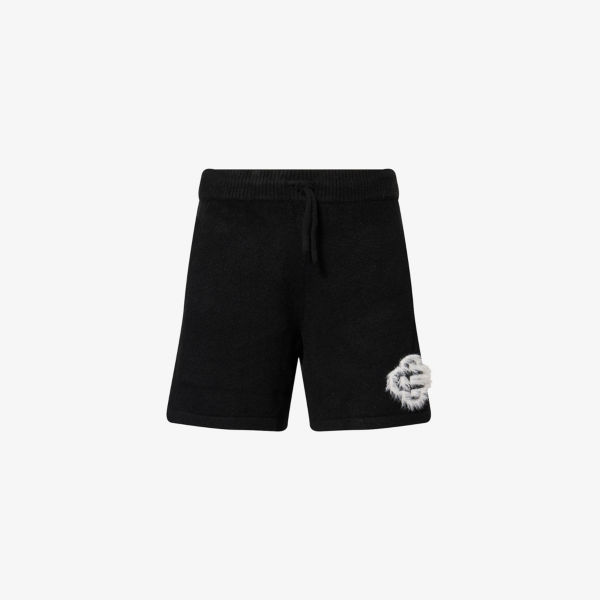 Шорты вязаные The Couture Club с пушистым логотипом, черный
Шорты вязаные The Couture Club с пушистым логотипом, черный