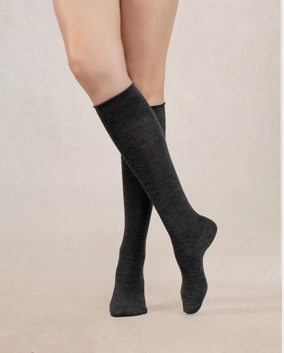 Длинные женские носки из шерсти и хлопка Bleuforêt, серый
Длинные женские носки из шерсти и хлопка Bleuforêt, серый