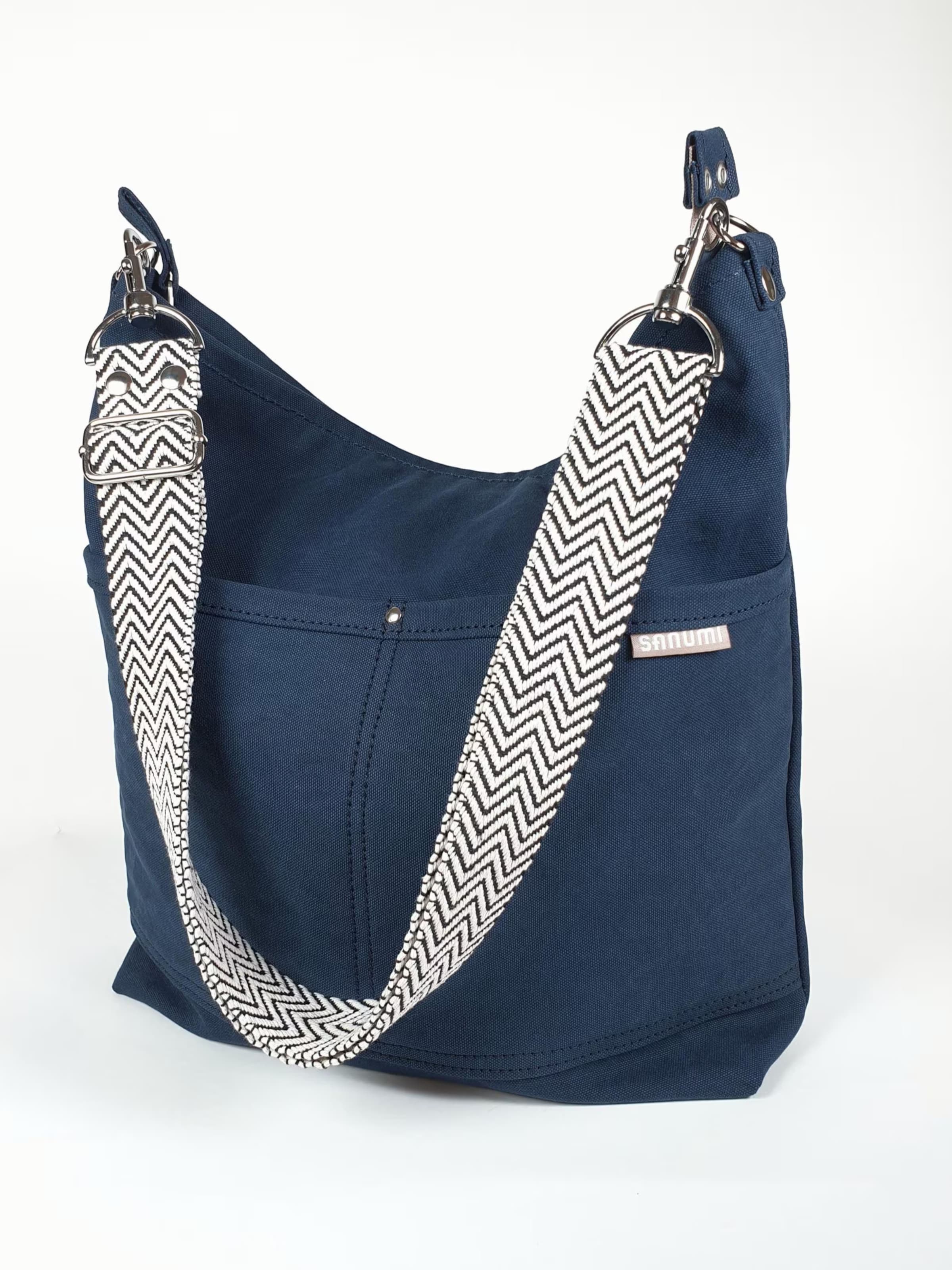 SANUMI Сумка через плечо 'Canvas Hobobag' в темно-синем цвете
SANUMI Сумка через плечо 'Canvas Hobobag' в темно-синем цвете