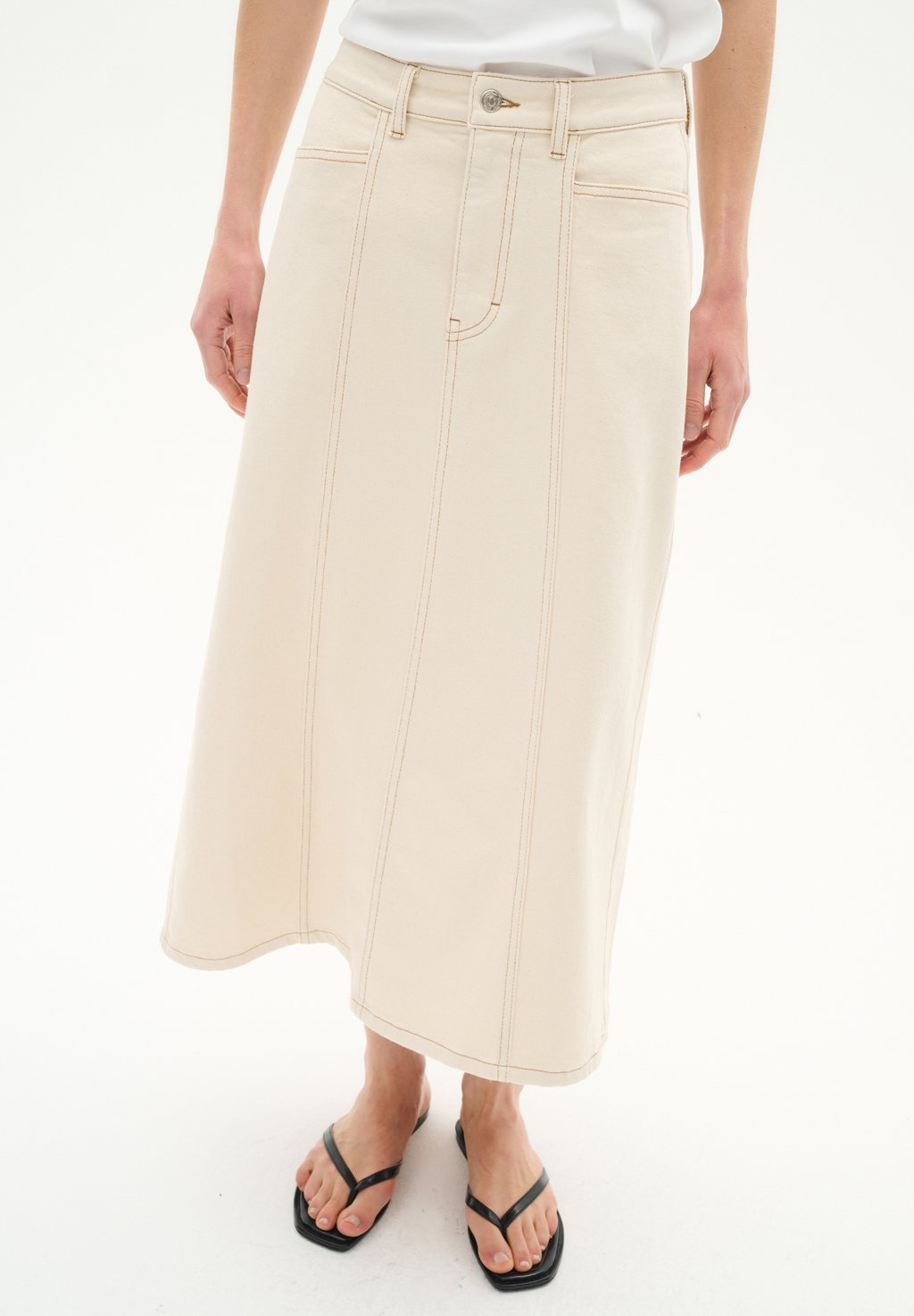 Джинсовая юбка A-line skirt InWear, кремовый
Джинсовая юбка A-line skirt InWear, кремовый