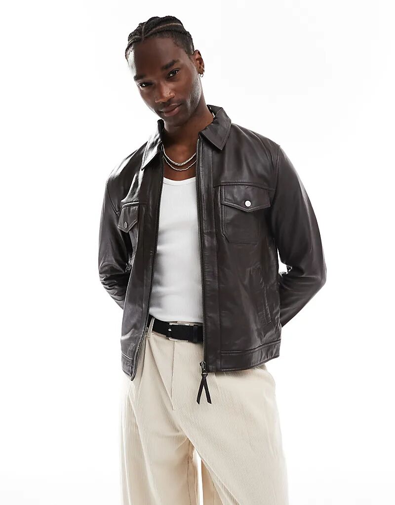 Barneys originals настоящая кожаная куртка харрингтон коричневого цвета коричневого цвета, Коричневый, Barneys originals настоящая кожаная куртка харрингтон коричневого цвета коричневого цвета
Barneys originals настоящая кожаная куртка харрингтон коричневого цвета коричневого цвета, Коричневый, Barneys originals настоящая кожаная куртка харрингтон коричневого цвета коричневого цвета