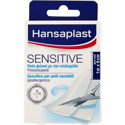 Полоска Hansaplast Sensitive, нарезанная по размеру, 1 м x 6 см
Полоска Hansaplast Sensitive, нарезанная по размеру, 1 м x 6 см
