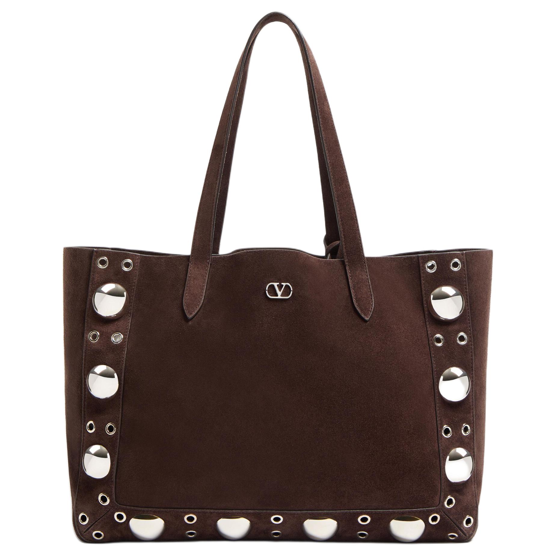 Valentino Сумка-шоппер из замши женская темно-коричневая
Valentino Сумка-шоппер из замши женская темно-коричневая