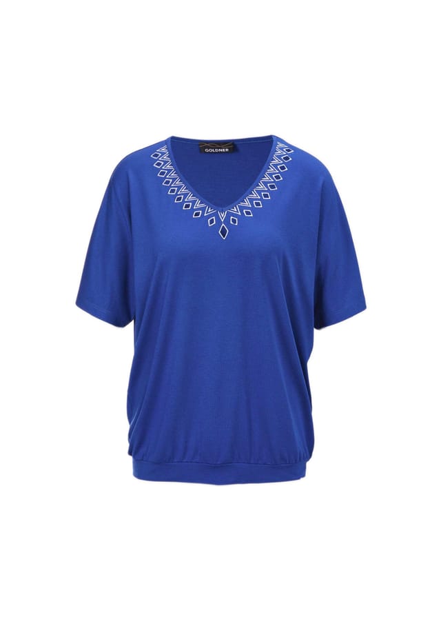 Короткий размер: рубашка с вышивкой Goldner, синий
Короткий размер: рубашка с вышивкой Goldner, синий