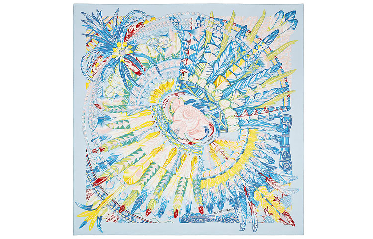 HERMES Шелковый шарф Sky Blue
HERMES Шелковый шарф Sky Blue