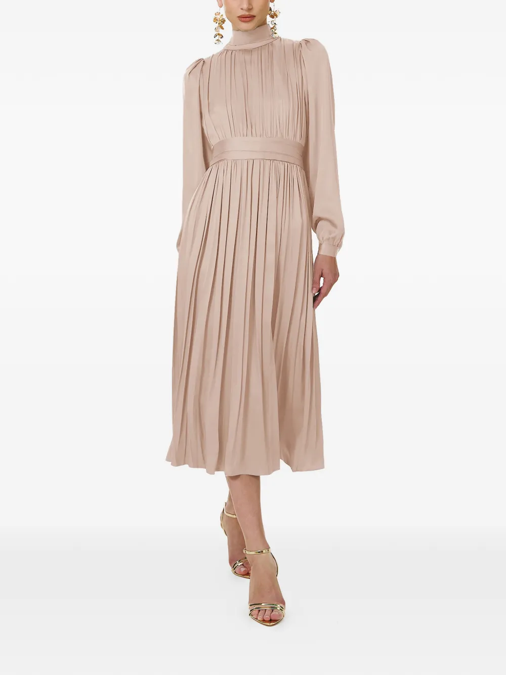 Платье миди Otello с плиссировкой и воротником-стойкой Framboise, нейтральный
Платье миди Otello с плиссировкой и воротником-стойкой Framboise, нейтральный