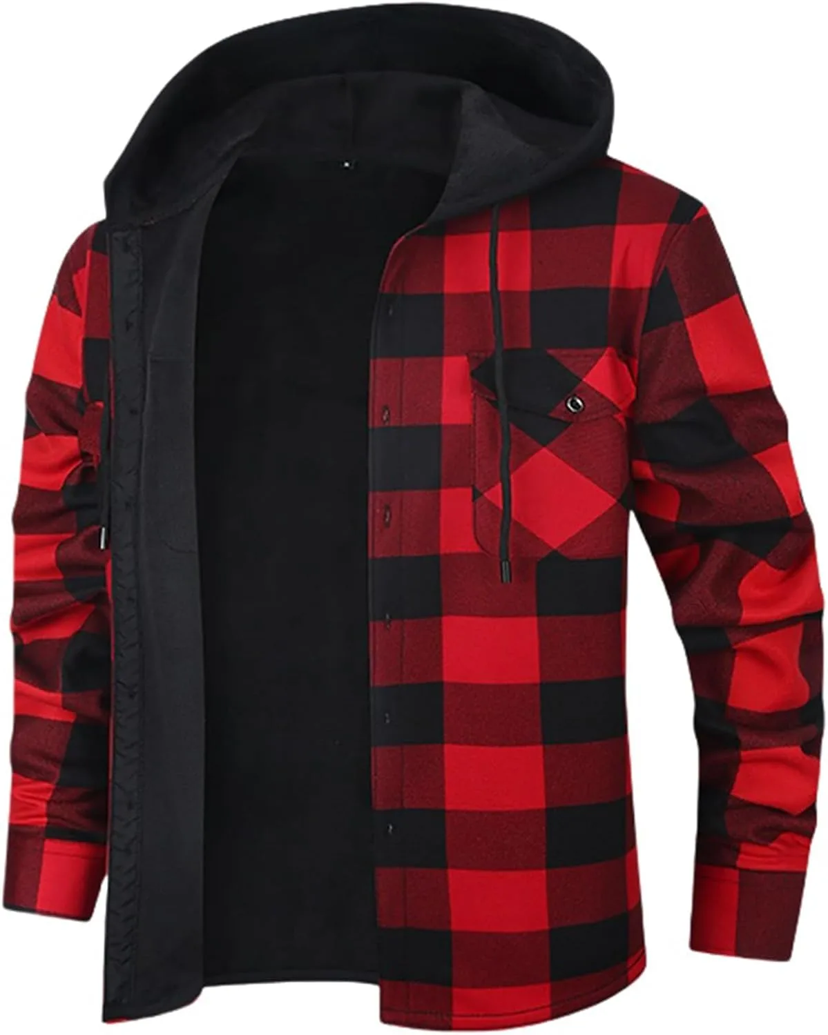 Фланелевый худи для мужчин Sherpa с подкладкой Wankang
Фланелевый худи для мужчин Sherpa с подкладкой Wankang